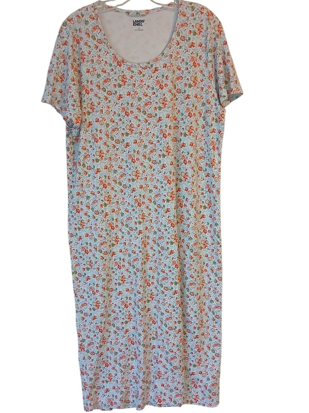 Lands' End Floral Night Dress Size Large